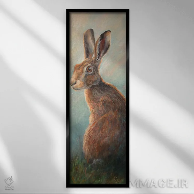 تابلو دکوراتیو پیپین اثر روت اسلت - نمای قابدار مشکی