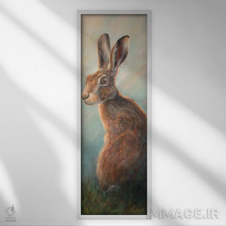 تابلو دکوراتیو پیپین اثر روت اسلت - نمای قابدار سفید