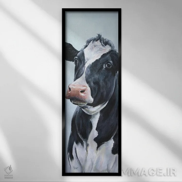 تابلو دکوراتیو هنری اثر روت اسلت - نمای قابدار مشکی