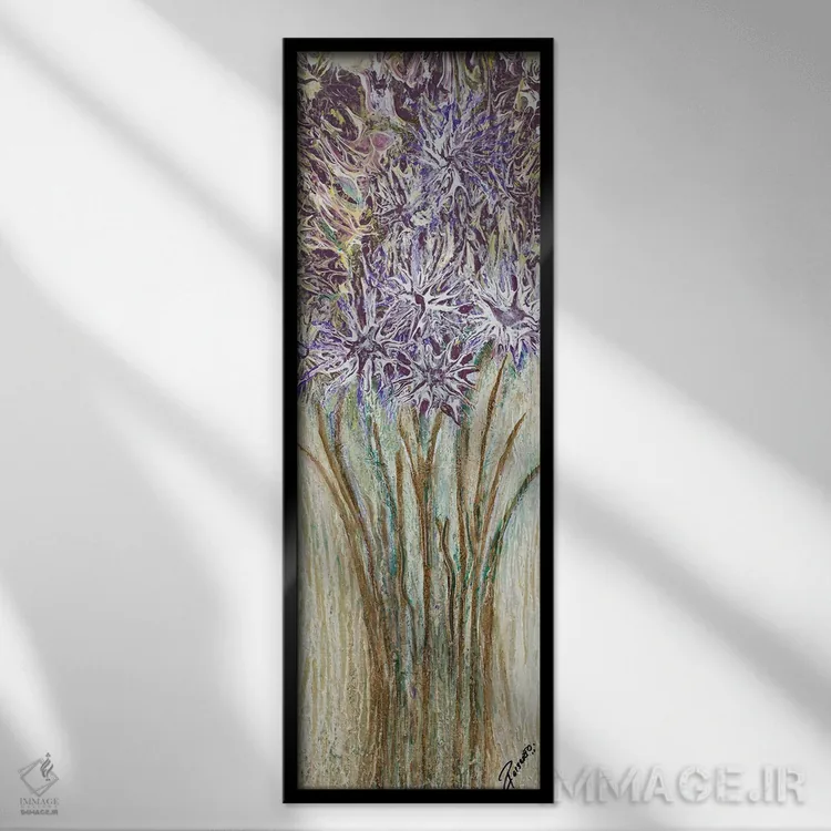 تابلو مدرن اسطوخودوس قوی I اثر روبرتو گونزالس - نمای قابدار مشکی