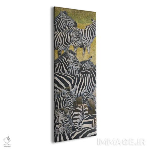 تابلو دکوراتیو گذرگاه گورخر ۲ اثر راسل هینکلی - نمای پرسپکتیو محصول