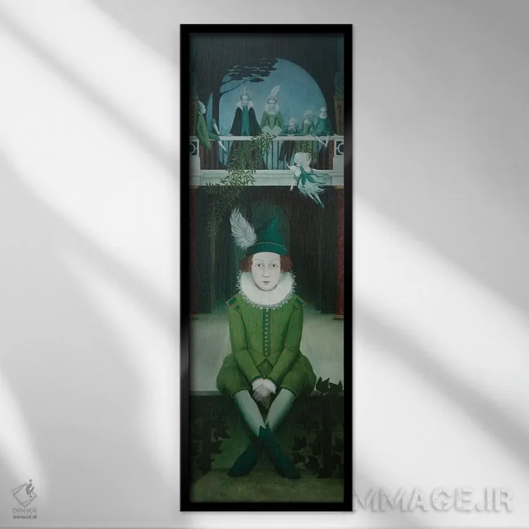 تابلو دکوراتیو دیگر هیچ تسلیم شدنی جز رویا نیست اثر رزالین لاینز - نمای قابدار مشکی