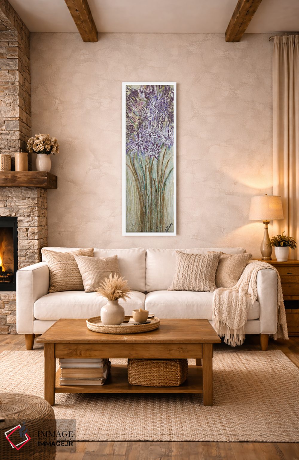 تابلو مدرن اسطوخودوس قوی I اثر روبرتو گونزالس - D1W