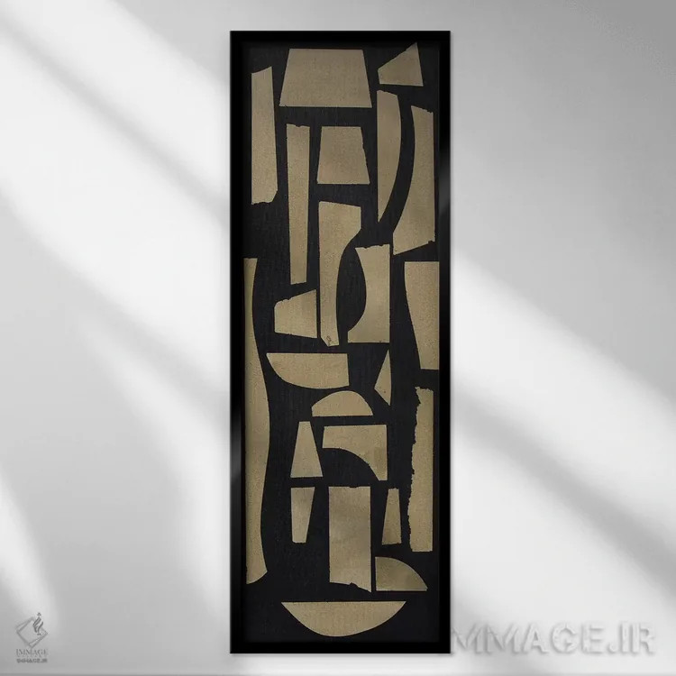 تابلو دکوراتیو سرستون ۲ اثر راب دلما تر - نمای قابدار مشکی