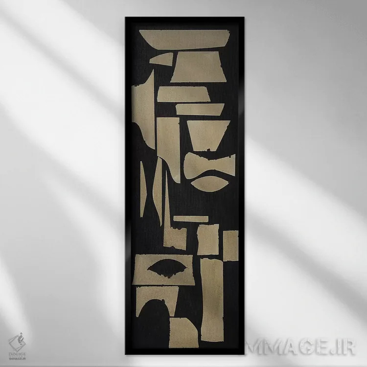 تابلو دکوراتیو سرستون ۳ اثر راب دلما تر - نمای قابدار مشکی