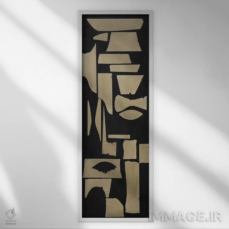 تابلو دکوراتیو سرستون ۳ اثر راب دلما تر - نمای قابدار سفید