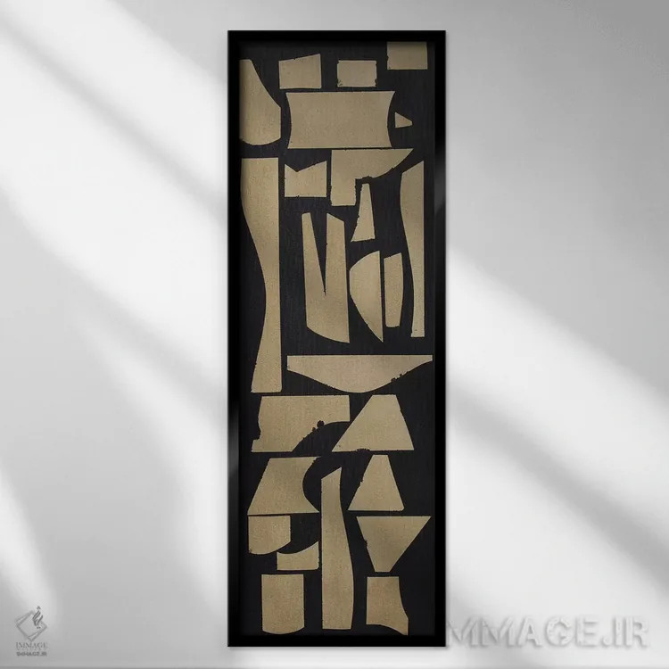 تابلو دکوراتیو سرستون ۱ اثر راب دلما تر - نمای قابدار مشکی