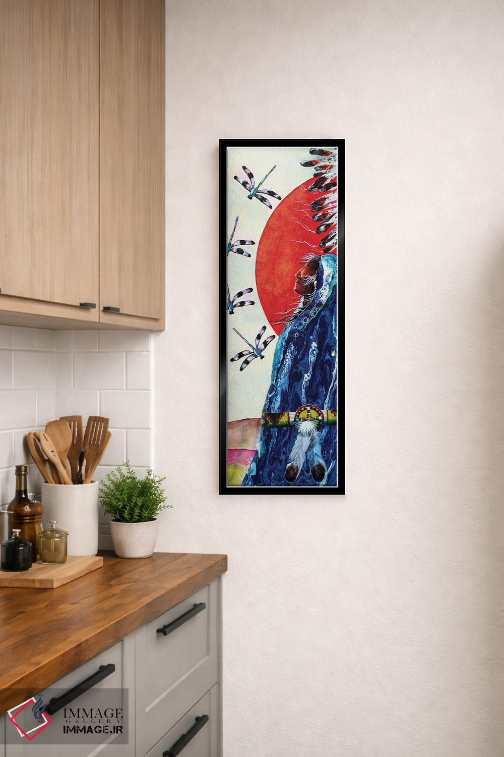 تابلو دکوراتیو اژدهای دوقلو I اثر رد برد اسمیت آرت - D5B