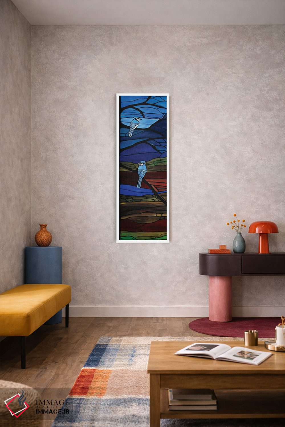 تابلو دکوراتیو جای آبی های پاییزی اثر ریچل اولینوک - D5W