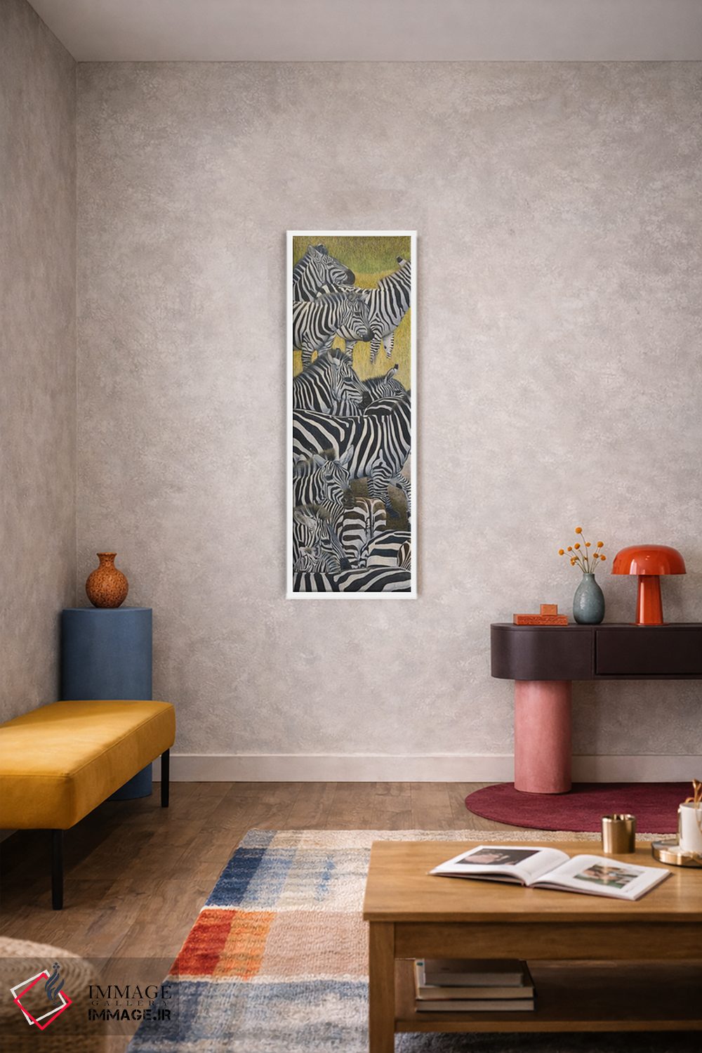 تابلو دکوراتیو گذرگاه گورخر ۲ اثر راسل هینکلی - D6W