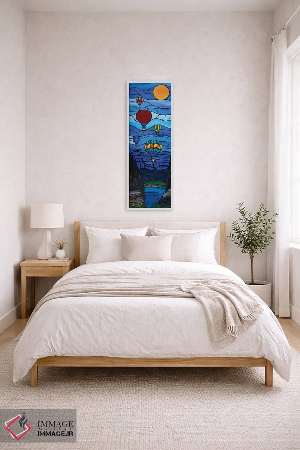 تابلو دکوراتیو بالن های هوای گرم در راه بازگشت به خانه اثر ریچل اولینوک - D3W