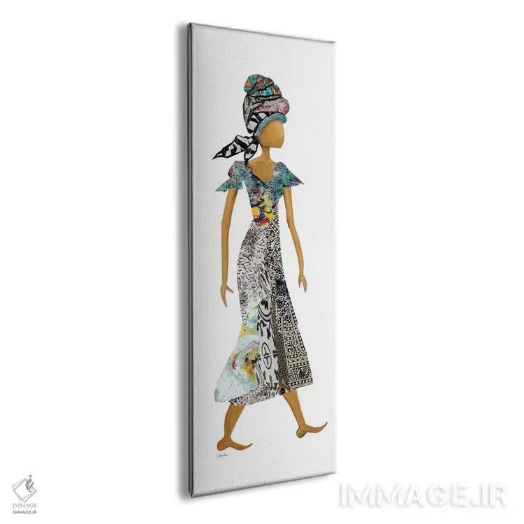 تابلو دکوراتیو زن با سربند ژوزا اثر جینا ریتر - نمای پرسپکتیو محصول