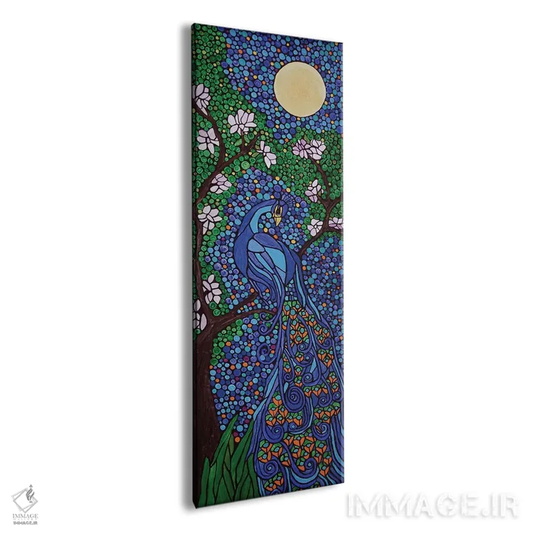 تابلو دکوراتیو طاووس اثر ریچل اولینوک - نمای پرسپکتیو محصول