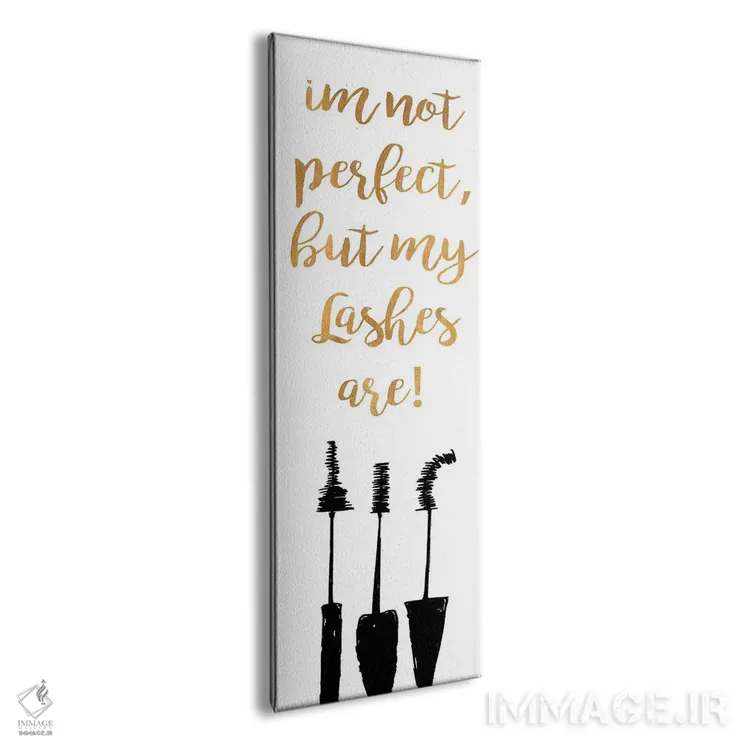 تابلو دکوراتیو مژه های بی نقص اثر جینا ریتر - نمای پرسپکتیو محصول