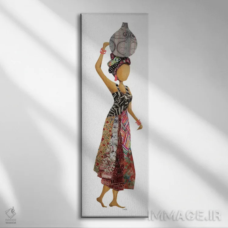 تابلو دکوراتیو زن سفالگر ژوزا I اثر جینا ریتر - نمای روبهرو روی دیوار