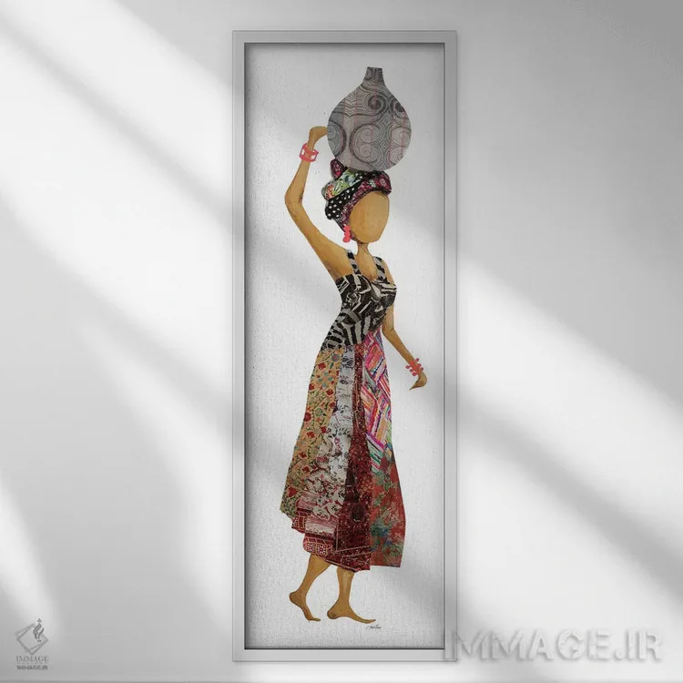 تابلو دکوراتیو زن سفالگر ژوزا I اثر جینا ریتر - نمای قابدار سفید