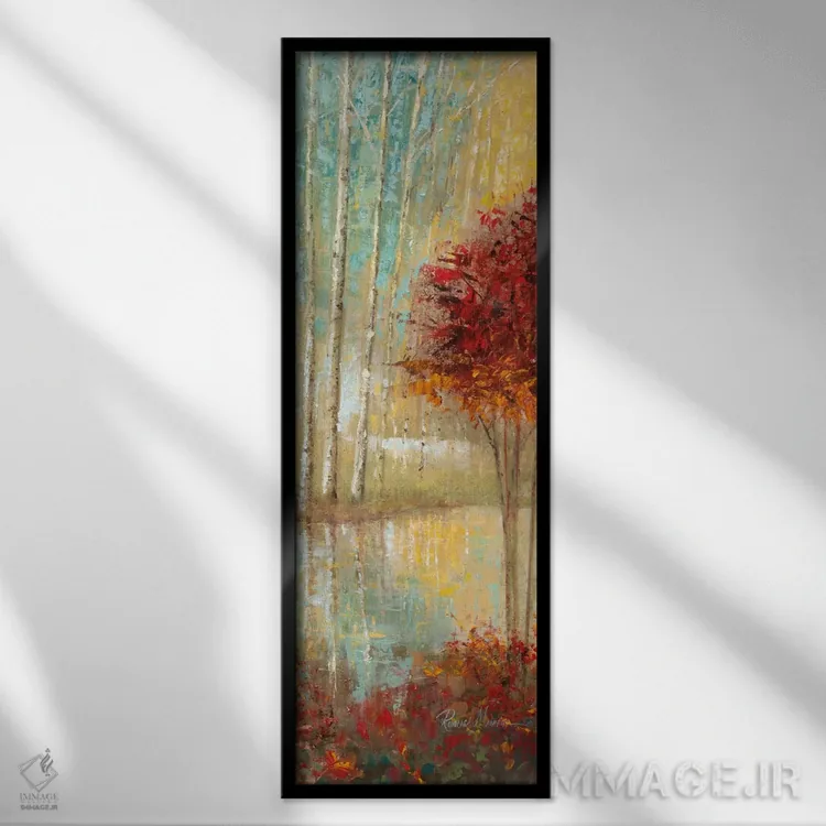 تابلو دکوراتیو بازدیدی دوباره از برکه زمرباور دو اثر روئن منینگ - نمای قابدار مشکی