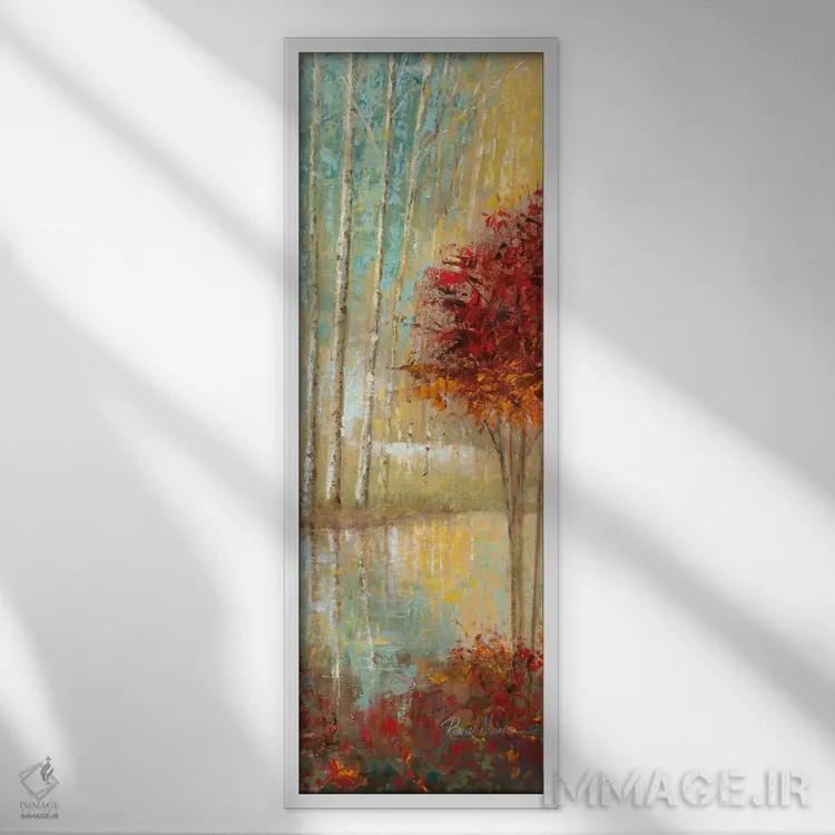 تابلو دکوراتیو بازدیدی دوباره از برکه زمرباور دو اثر روئن منینگ - نمای قابدار سفید