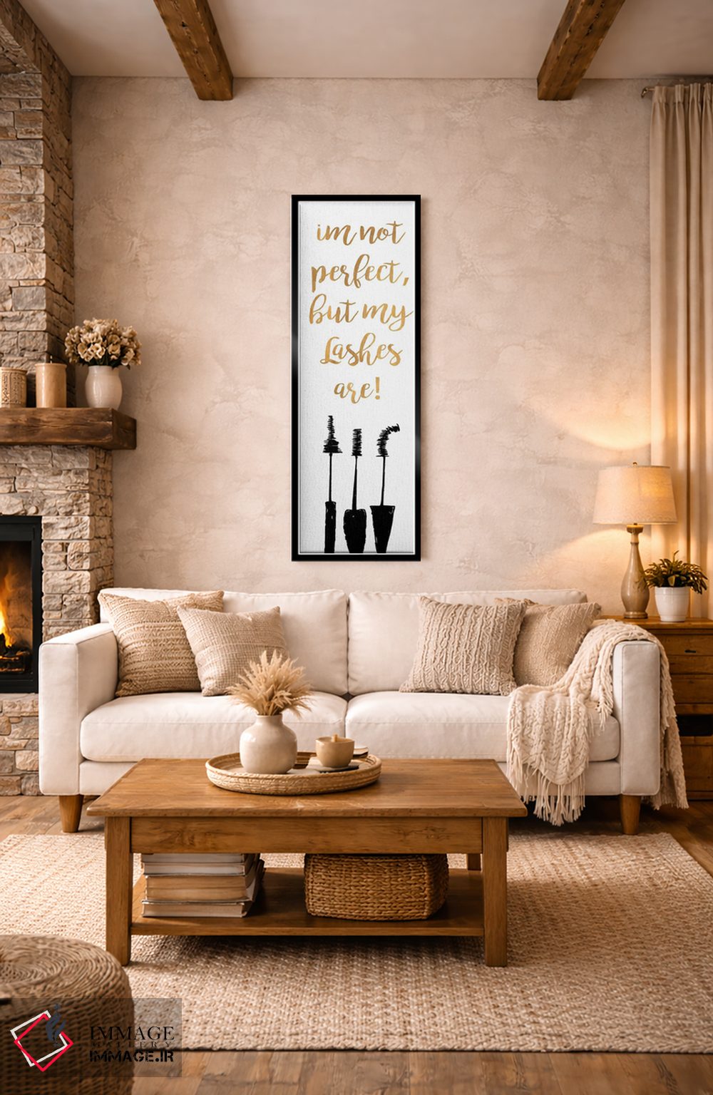 تابلو دکوراتیو مژه های بی نقص اثر جینا ریتر - D2B