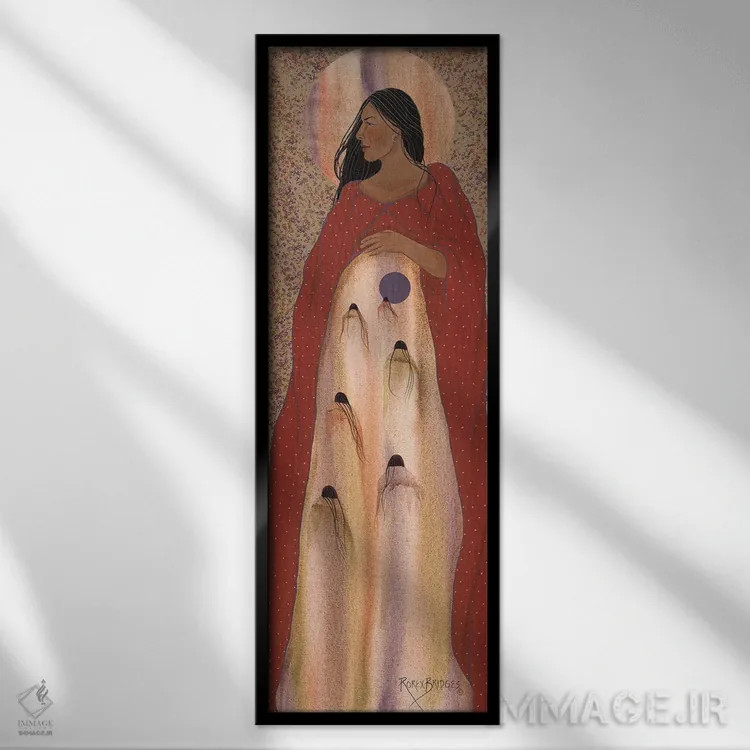 تابلو دکوراتیو ارواح پاییزی اثر استودیو رورکس بریجز - نمای قابدار مشکی
