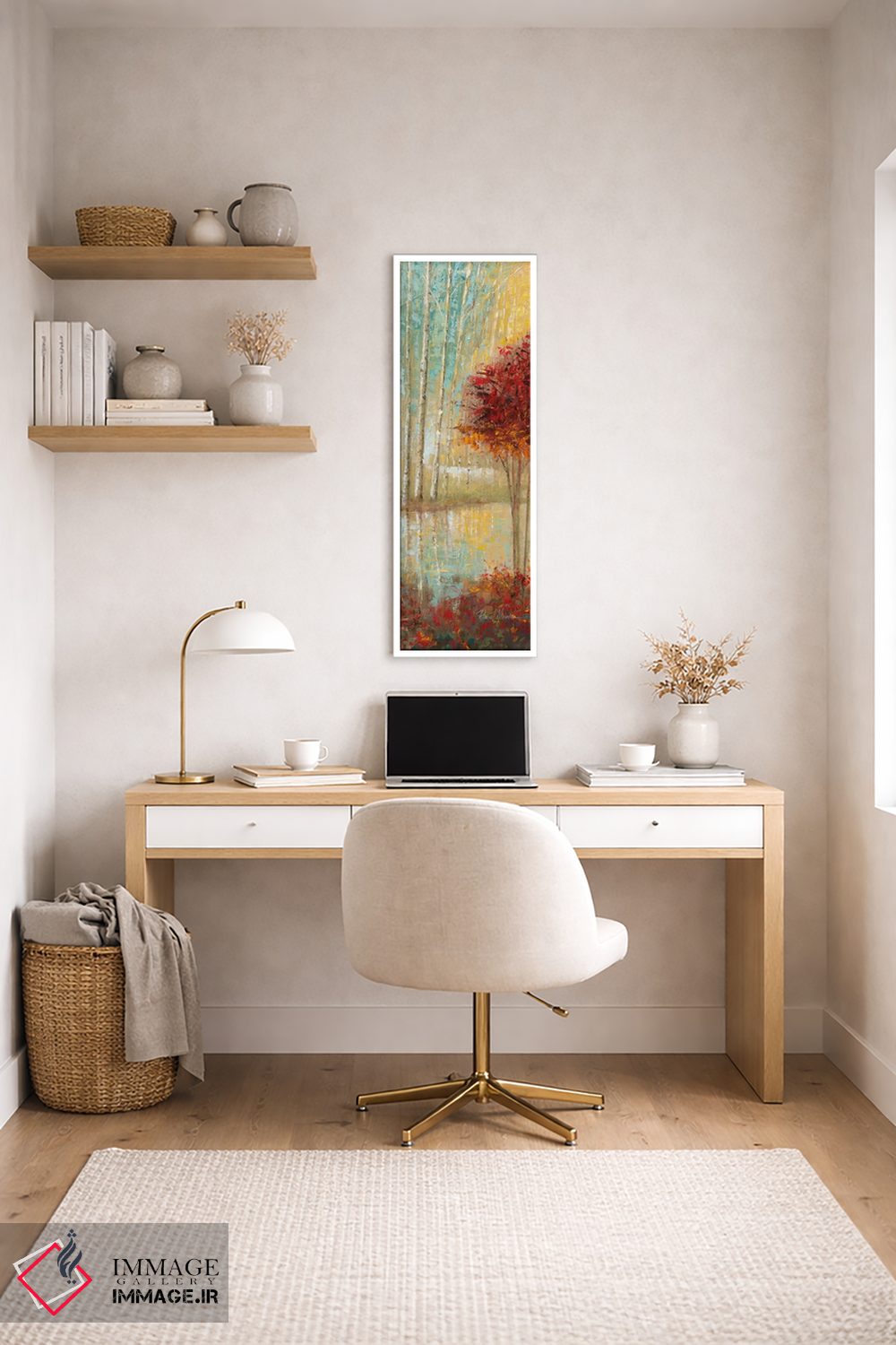 تابلو دکوراتیو بازدیدی دوباره از برکه زمرباور دو اثر روئن منینگ - D3W