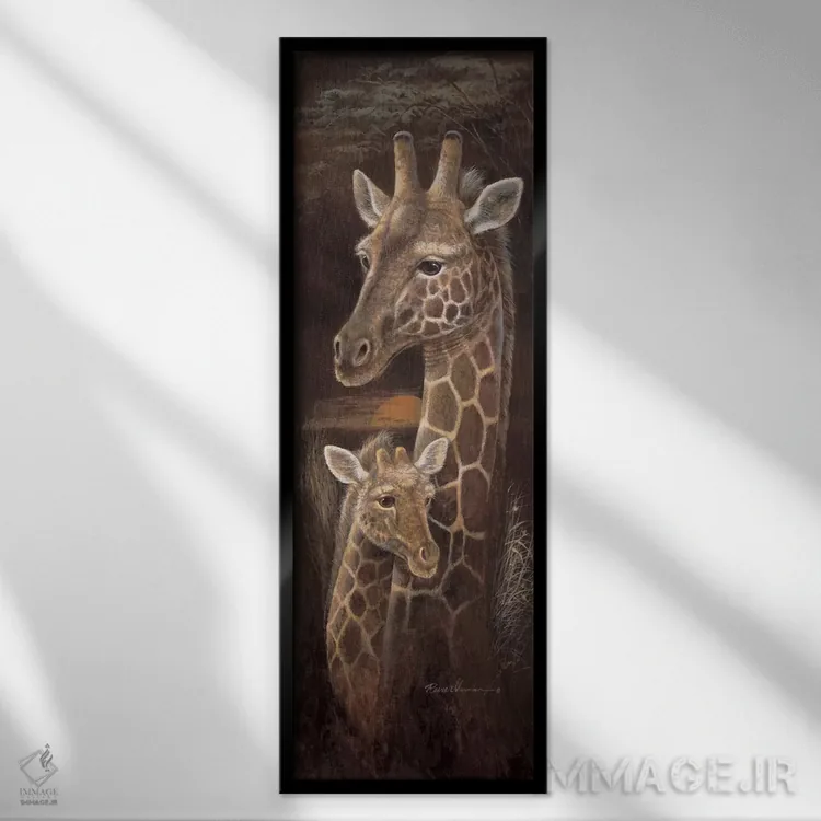 تابلو دکوراتیو عشق و وفاداری اثر روئن منینگ - نمای قابدار مشکی