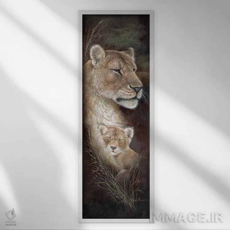 تابلو دکوراتیو مادر سرافراز اثر روئن منینگ - نمای قابدار سفید