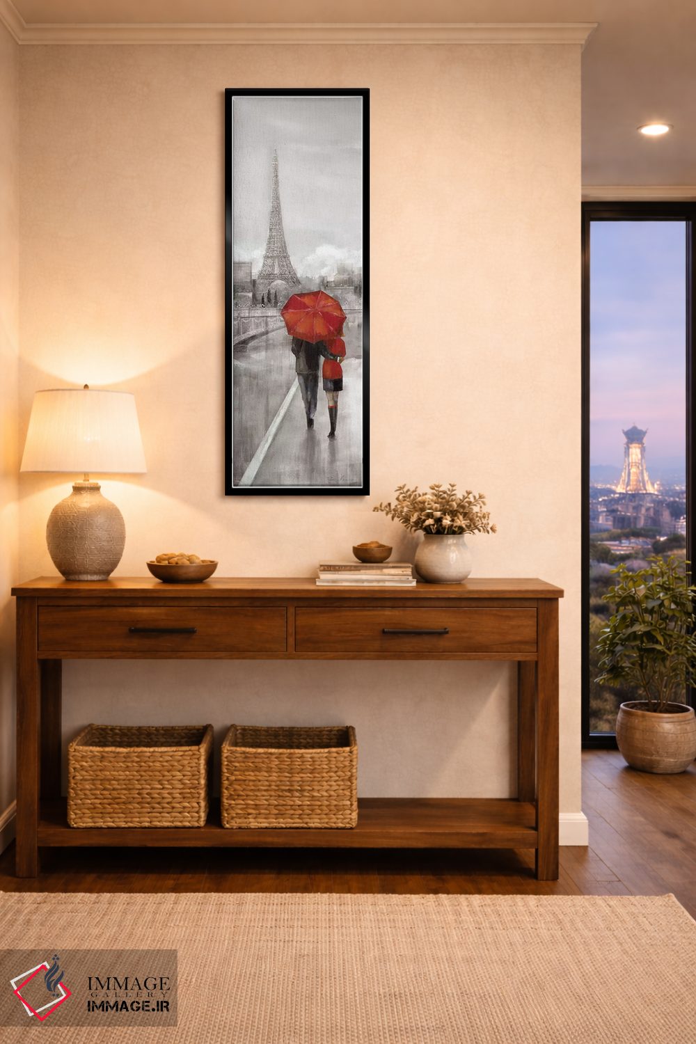 تابلو دکوراتیو قدم زنی در پاریس اثر روئن منینگ - D2B