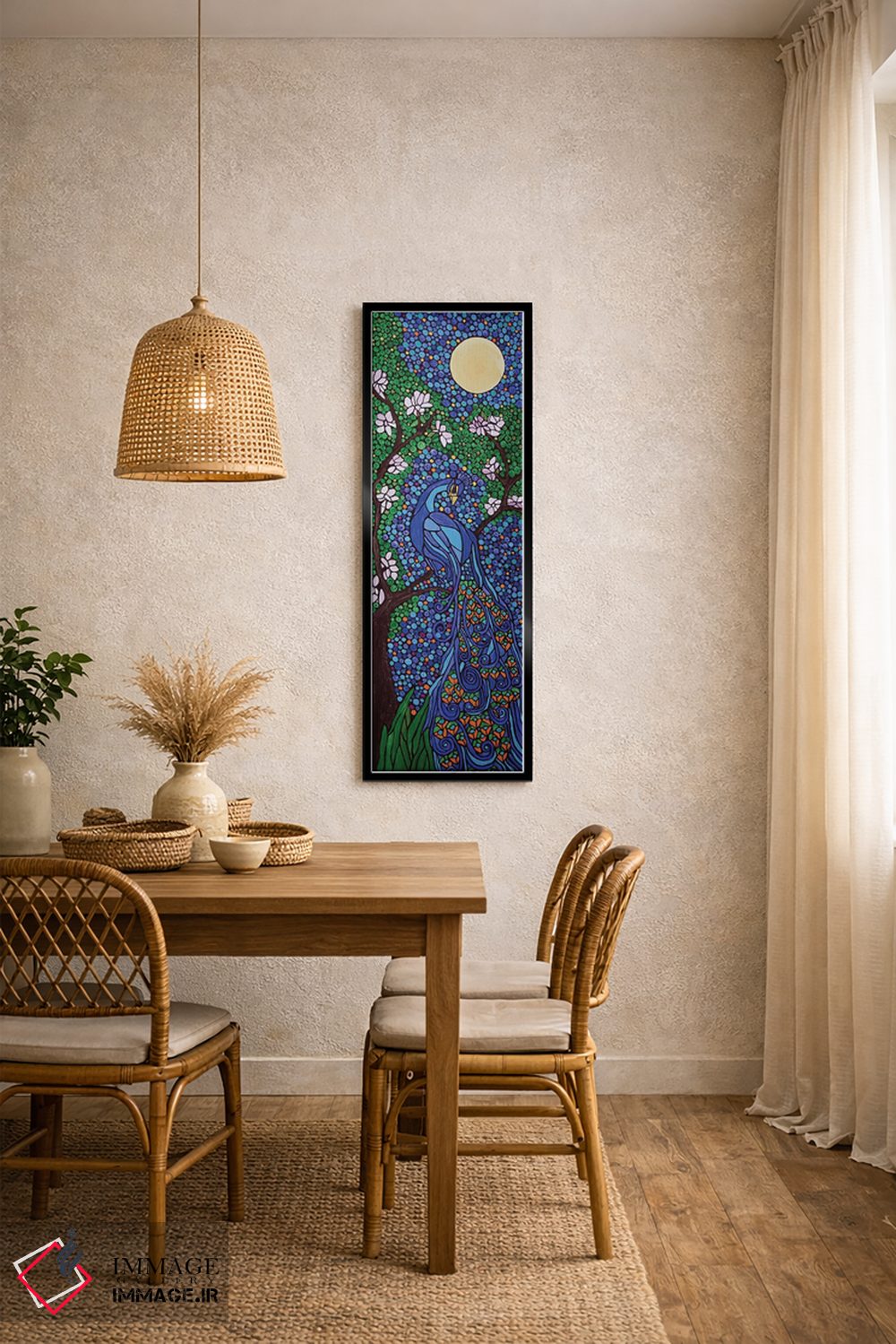 تابلو دکوراتیو طاووس اثر ریچل اولینوک - D5B