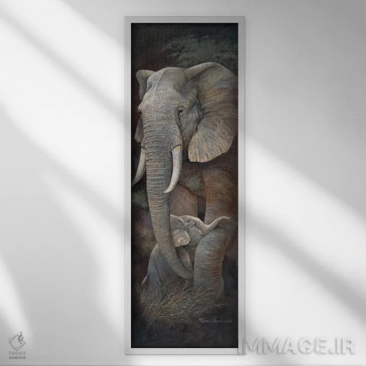 تابلو دکوراتیو مراقبت حمایتی اثر روئن منینگ - نمای قابدار سفید