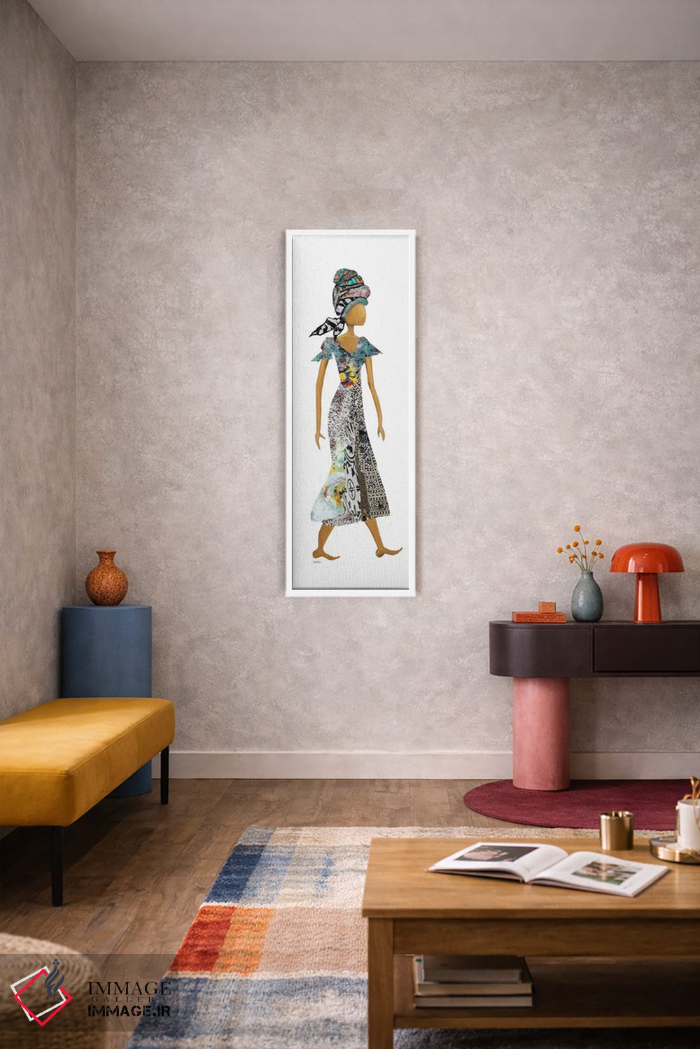 تابلو دکوراتیو زن با سربند ژوزا اثر جینا ریتر - D6W