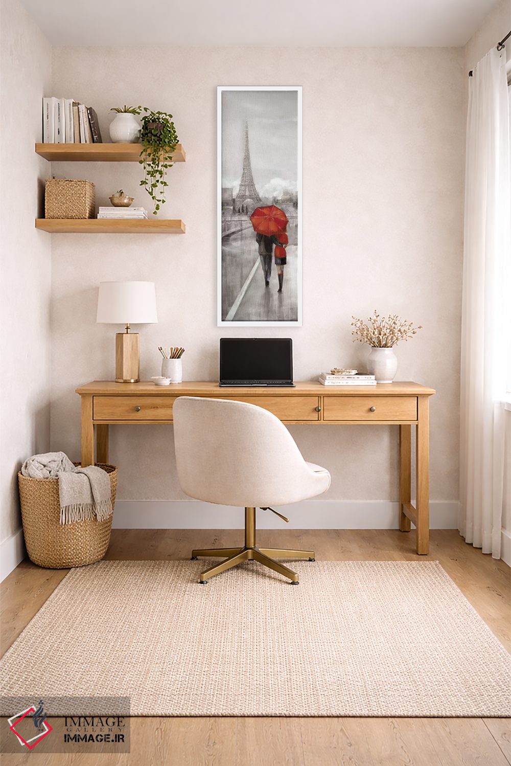 تابلو دکوراتیو قدم زنی در پاریس اثر روئن منینگ - D4W