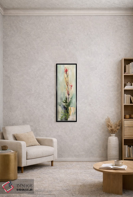 تابلو دکوراتیو گل آتش II اثر سایمون آدیمن - D3B