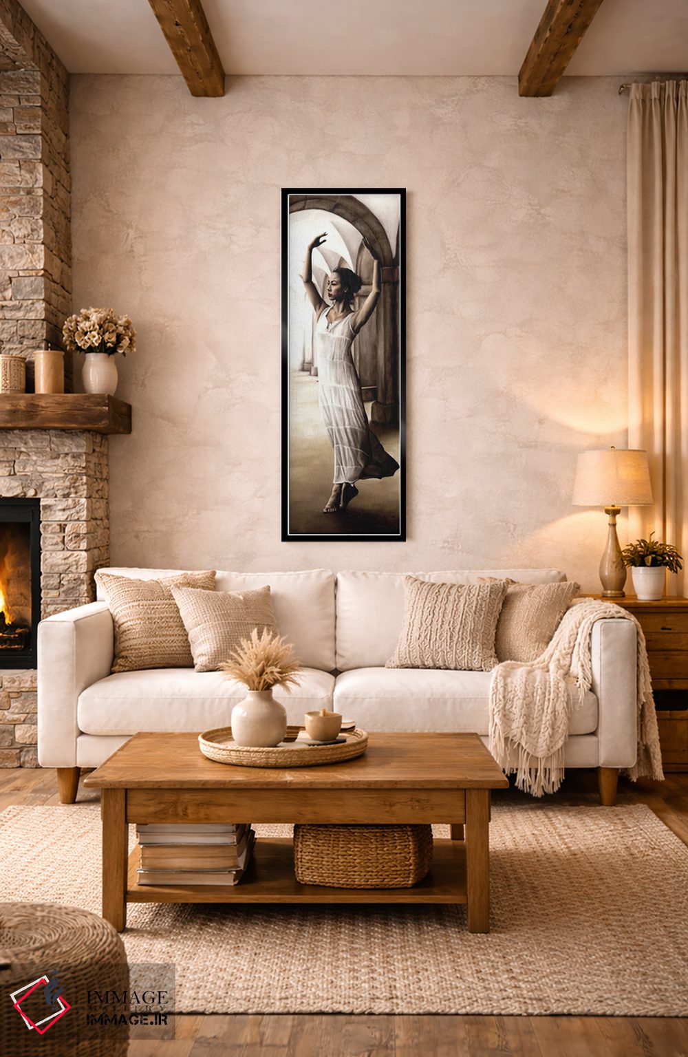 تابلو دکوراتیو فرشته بهشت اثر ریچارد یانگ - D2B