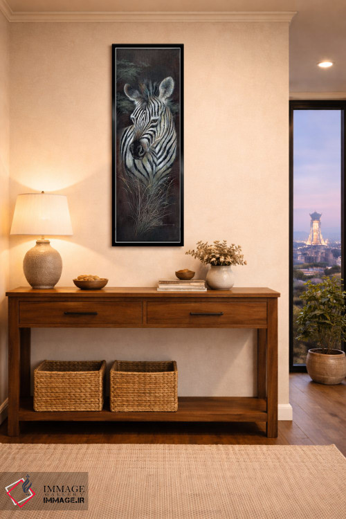 تابلو دکوراتیو معصومیت خط دار اثر روئن منینگ - D2B