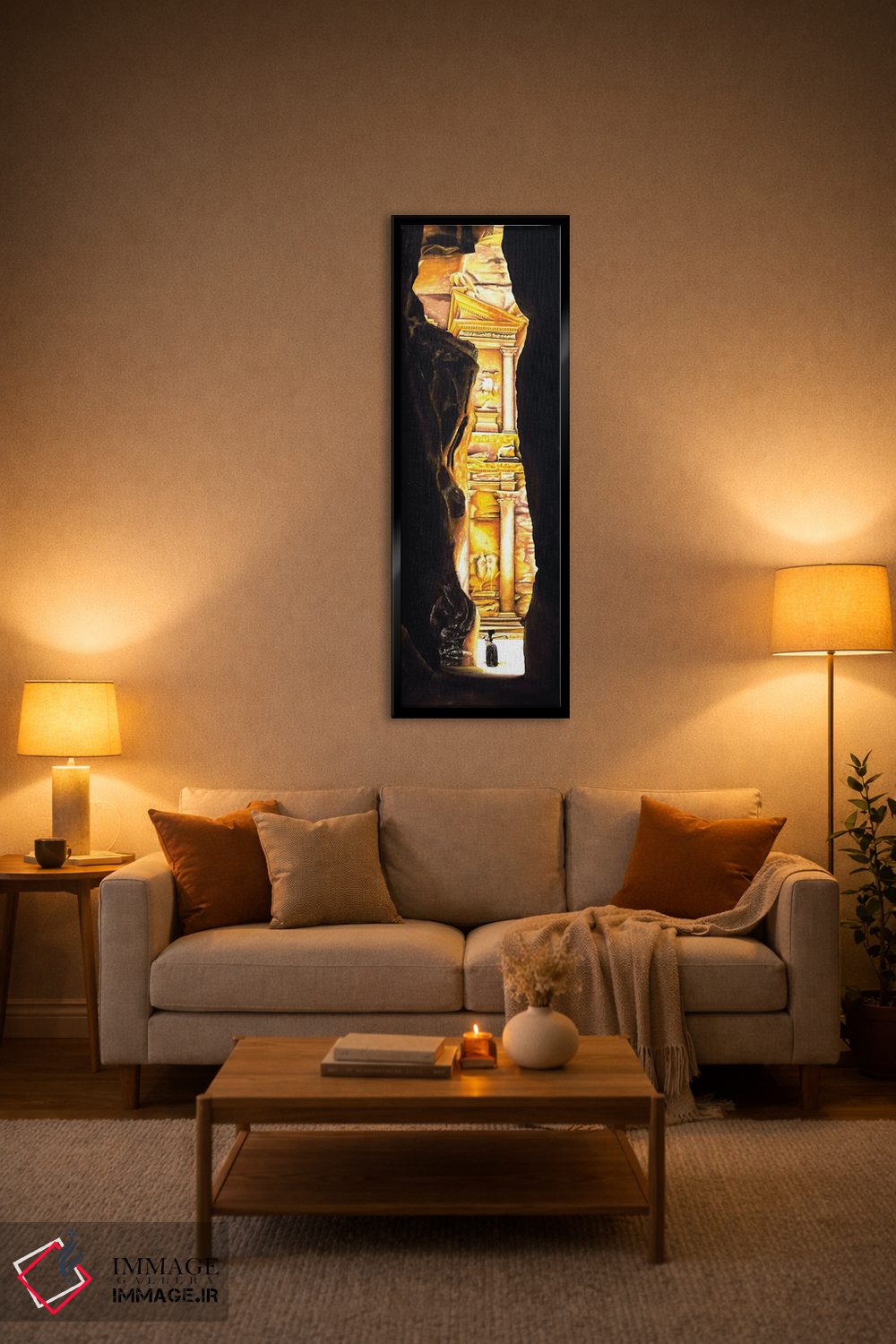 تابلو دکوراتیو ادای احترام به پترا اثر ریچارد یانگ - D1B