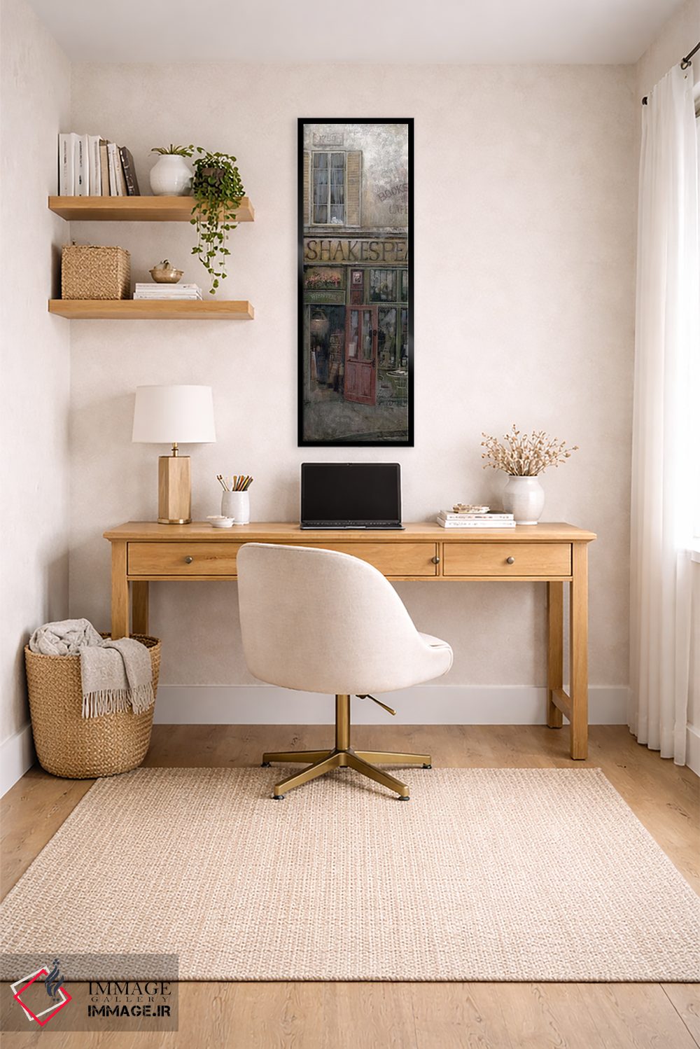 تابلو دکوراتیو کتاب خوب، قهوه عالی اثر روئن منینگ - D5B