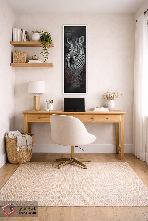 تابلو دکوراتیو معصومیت خط دار اثر روئن منینگ - D3W