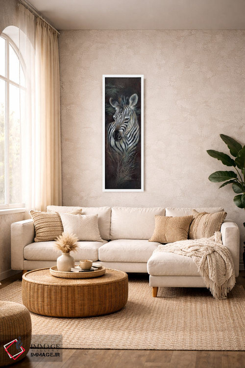 تابلو دکوراتیو معصومیت خط دار اثر روئن منینگ - D4W