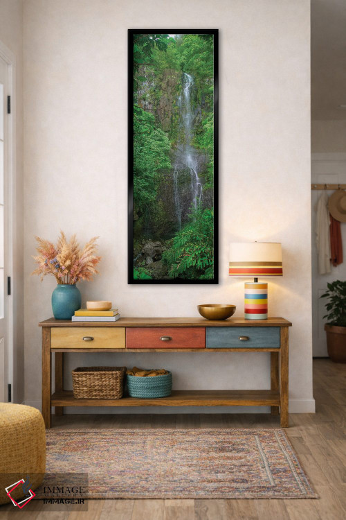 تابلو دکوراتیو آبشار مائوئی اثر اسکات بنیون - D1B