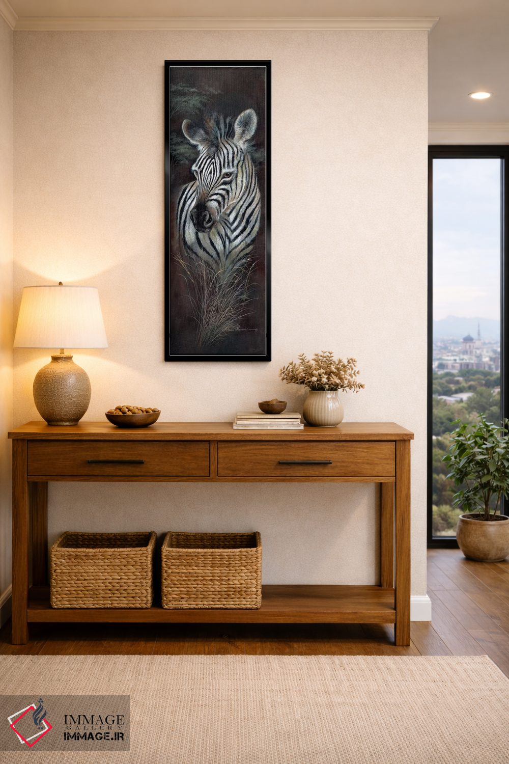 تابلو دکوراتیو معصومیت خط دار اثر روئن منینگ - D6B