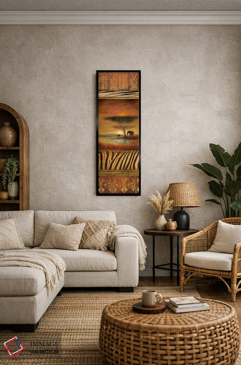 تابلو دکوراتیو تصویر سیلوئتی سرنگتی دو اثر روئن منینگ - D5B