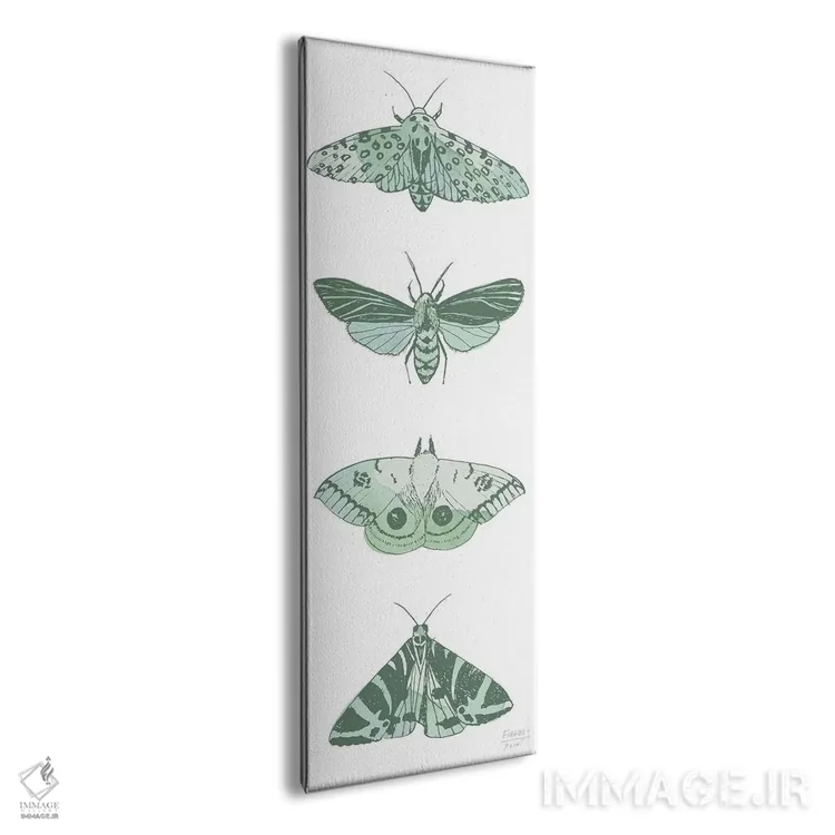 تابلو مینیمال چهار شب پره اثر استیتمنت گودز - نمای پرسپکتیو محصول