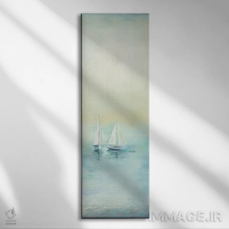 تابلو دکوراتیو دریای صبحگاهی II اثر سیلویا واسیلیوا - نمای روبهرو روی دیوار