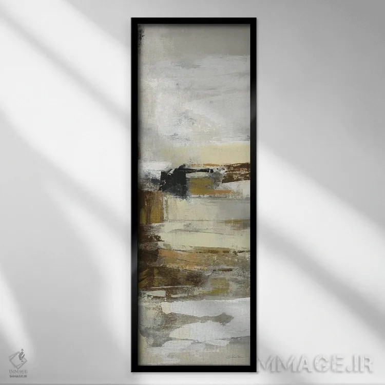 تابلو دکوراتیو گدازه و بخار IV اثر سیلویا واسیلیوا - نمای قابدار مشکی