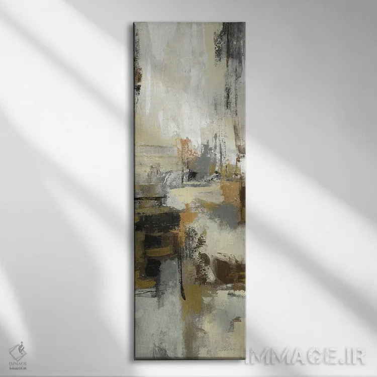 تابلو دکوراتیو گدازه و بخار III اثر سیلویا واسیلیوا - نمای روبهرو روی دیوار