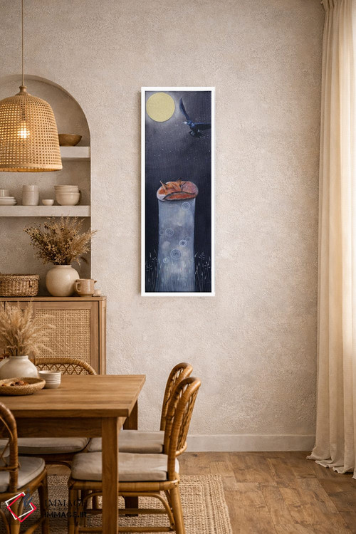 تابلو دکوراتیو روباه ۳ اثر سم کنن آرت - D3W