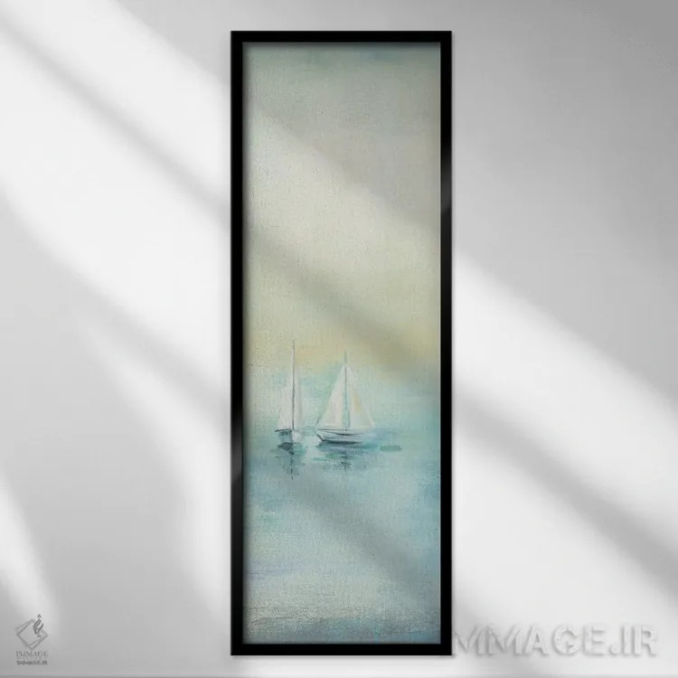 تابلو دکوراتیو دریای صبحگاهی II اثر سیلویا واسیلیوا - نمای قابدار مشکی