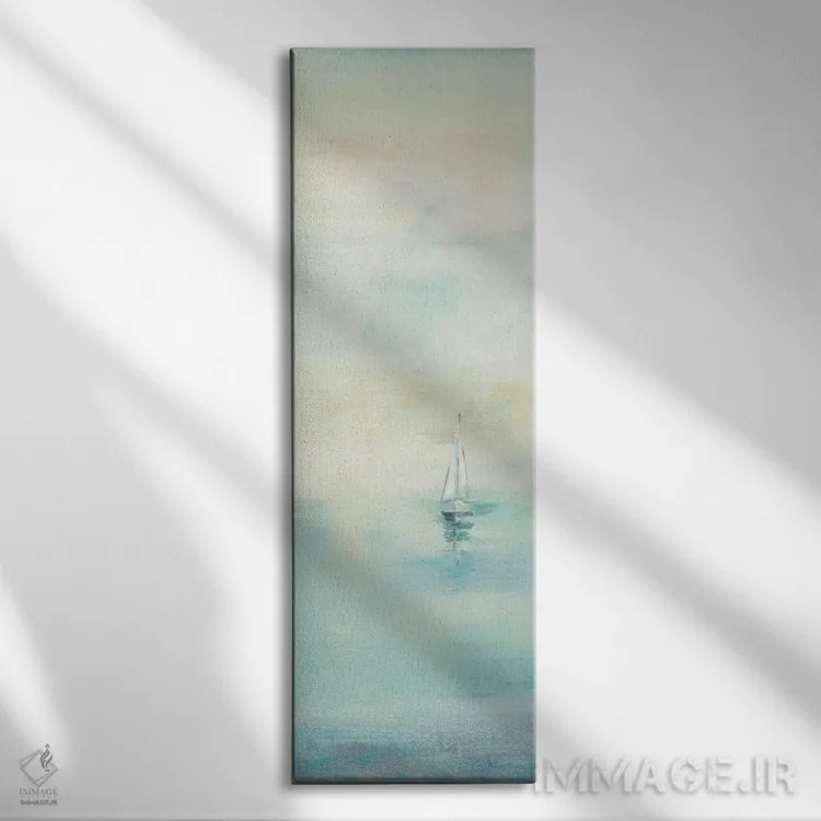 تابلو دکوراتیو دریای صبحگاهی I اثر سیلویا واسیلیوا - نمای روبهرو روی دیوار