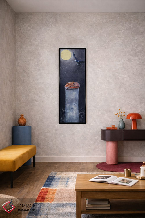 تابلو دکوراتیو روباه ۳ اثر سم کنن آرت - D6B